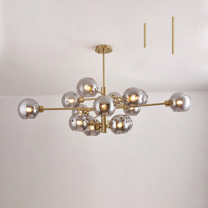 Aurélie Sputnik Glass Chandelier 3 Tier Modern Pendant
