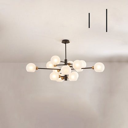 Aurélie Sputnik Glass Chandelier 3 Tier Modern Pendant