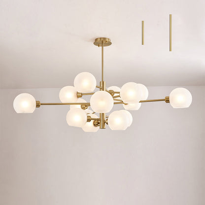 Aurélie Sputnik Glass Chandelier 3 Tier Modern Pendant