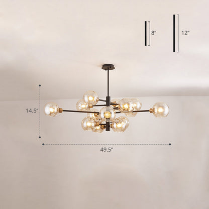 Aurélie Sputnik Glass Chandelier 3 Tier Modern Pendant