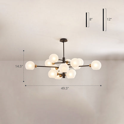 Aurélie Sputnik Glass Chandelier 3 Tier Modern Pendant