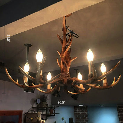 Thérèse Antler Resin Chandelier