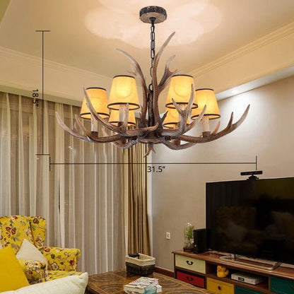 Thérèse Antler Resin Chandelier