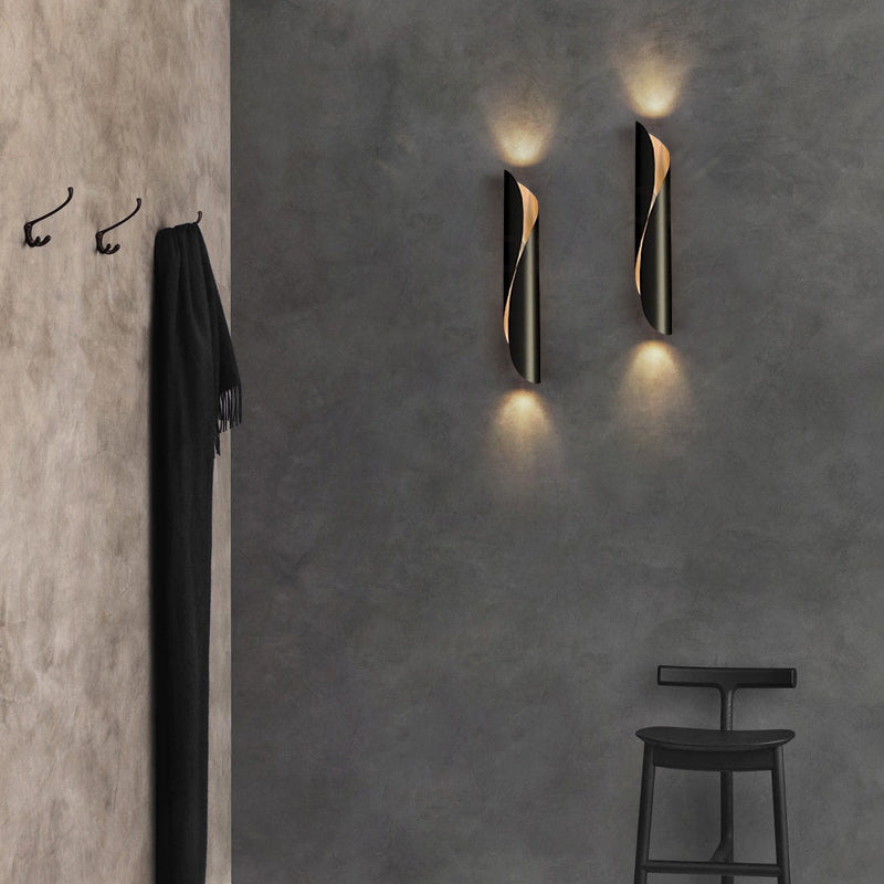 Aurore Scroll Dual Head Wall Light Sconce