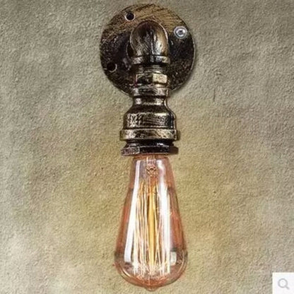 Noémie Pipe Socket Wall Sconce Industrial Black/Bronze