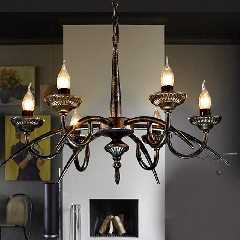 Armand Industrial Black Candelabra Chandelier Pendant Light