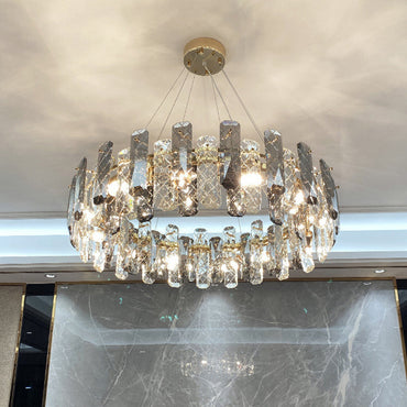 Valérie Prismatic Crystal Ring Chandelier
