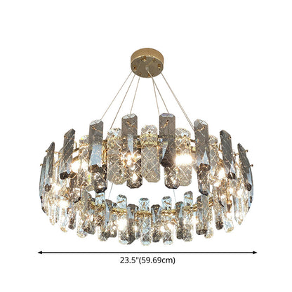 Valérie Prismatic Crystal Ring Chandelier