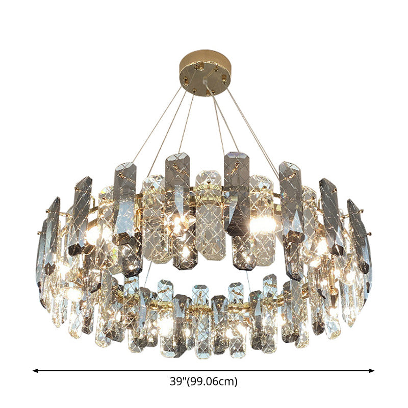 Valérie Prismatic Crystal Ring Chandelier