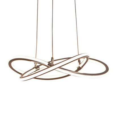 Clara Strip LED Pendant Light Gold Modern Chandelier