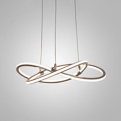 Clara Strip LED Pendant Light Gold Modern Chandelier