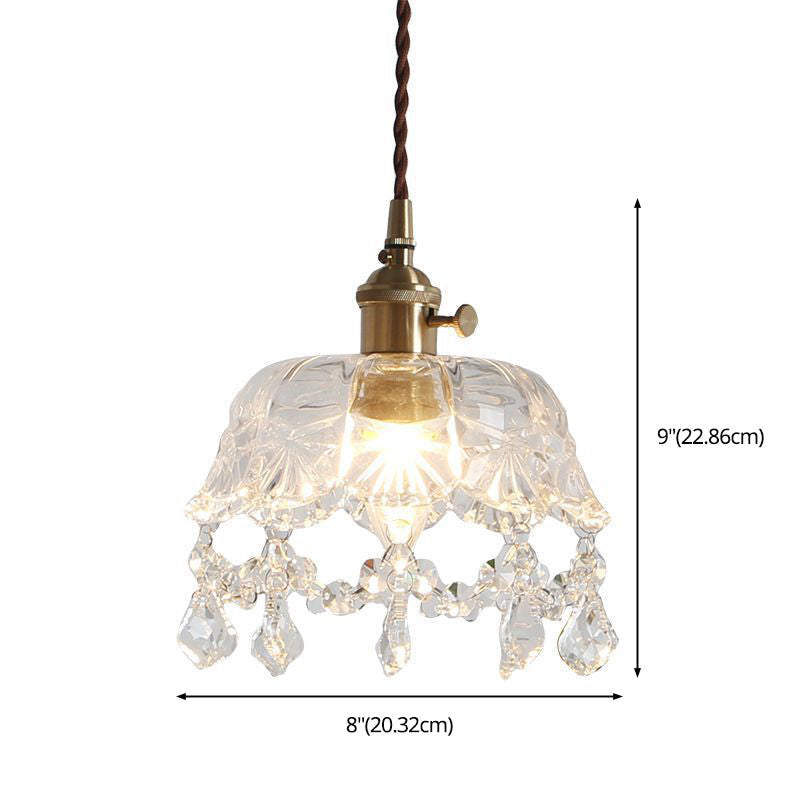 Éloïse Crystal Bowl Pendant Ceiling Light