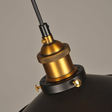Élodie Cone Pendant Light Black Industrial Warehouse Lamp