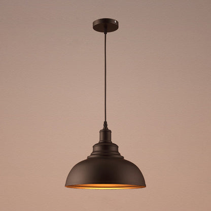 Aurélia Bowl Pendant Light Vintage Industrial Metal Hanging