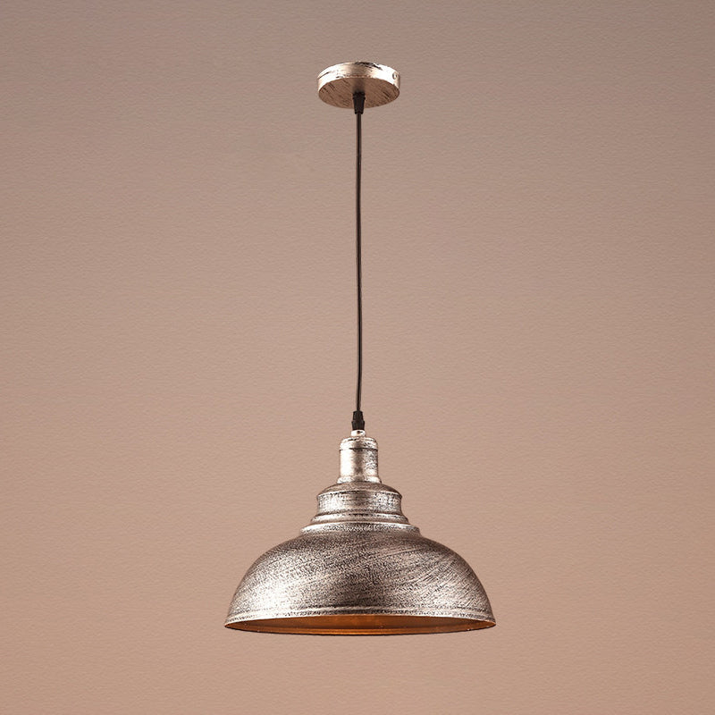 Aurélia Bowl Pendant Light Vintage Industrial Metal Hanging
