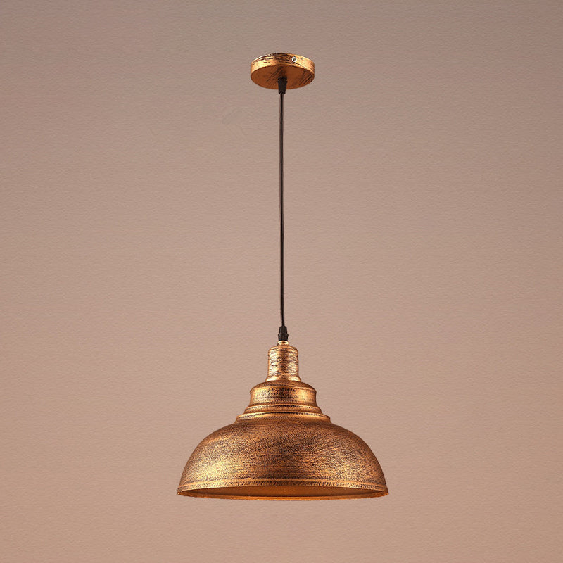 Aurélia Bowl Pendant Light Vintage Industrial Metal Hanging