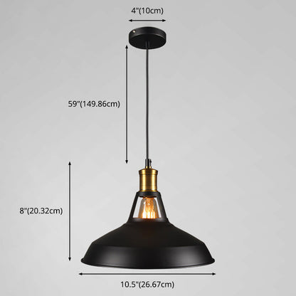 Margaux Warehouse Pendant Light Industrial Metal Hanging