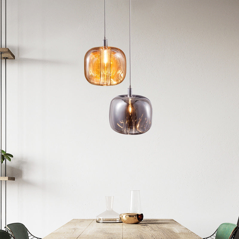 Isabelle Postmodern Blown Glass LED Pendant Light
