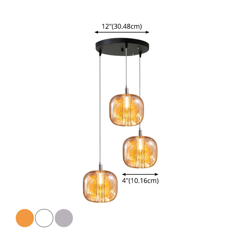 Isabelle Postmodern Blown Glass LED Pendant Light