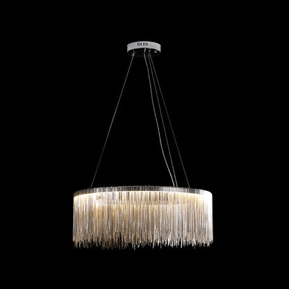 Margaux Tassel Chain Circular Chandelier