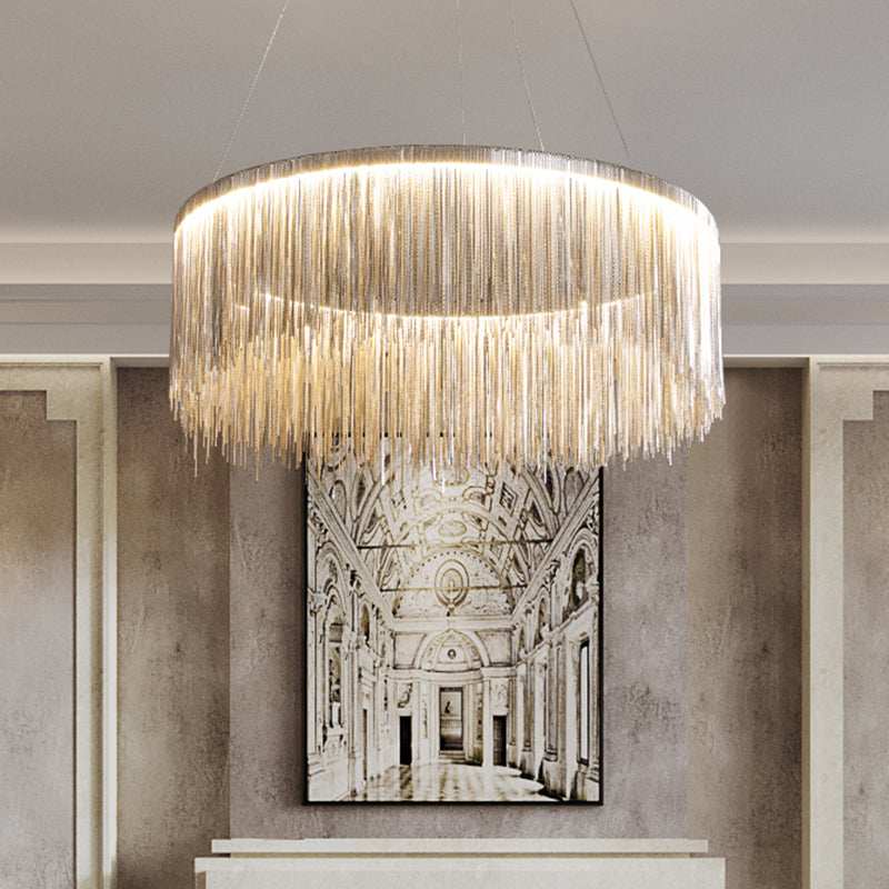 Margaux Tassel Chain Circular Chandelier
