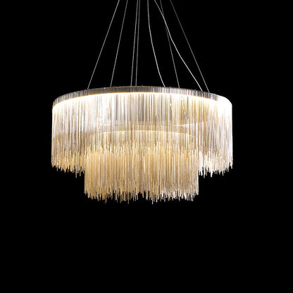 Margaux Tassel Chain Circular Chandelier