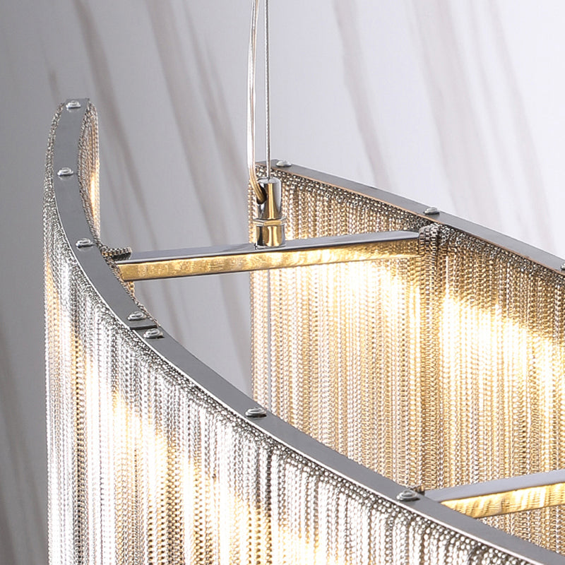 Margaux Tassel Chain Circular Chandelier