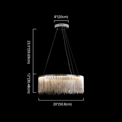 Margaux Tassel Chain Circular Chandelier