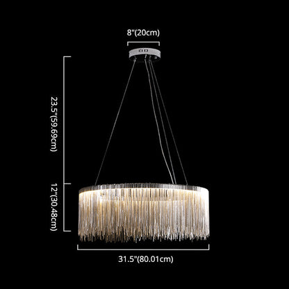 Margaux Tassel Chain Circular Chandelier