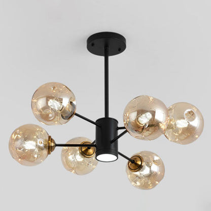 Colette Bubble Glass Chandelier 2 Tier Modern Pendant