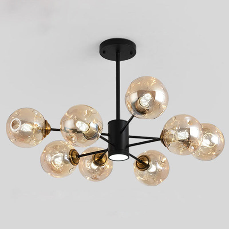 Colette Bubble Glass Chandelier 2 Tier Modern Pendant