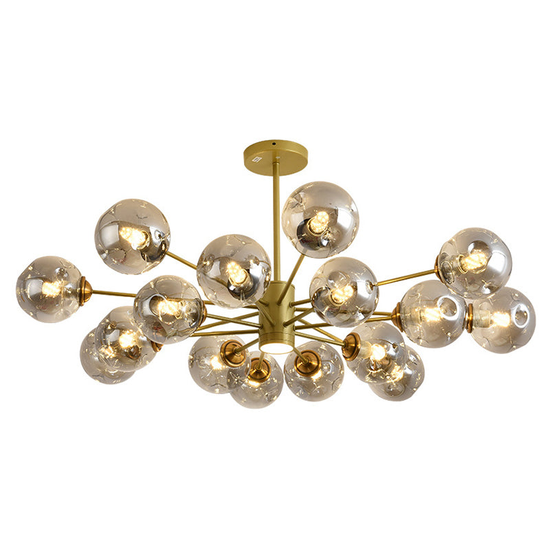 Colette Bubble Glass Chandelier 2 Tier Modern Pendant