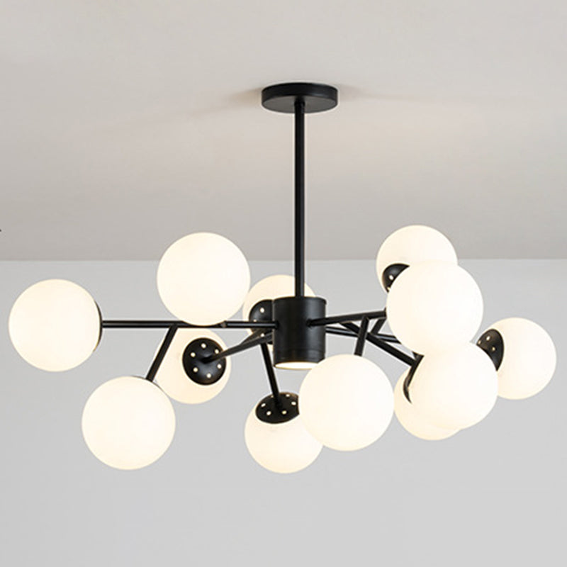 Isabelle Globe Glass Chandelier Modern Sputnik Pendant