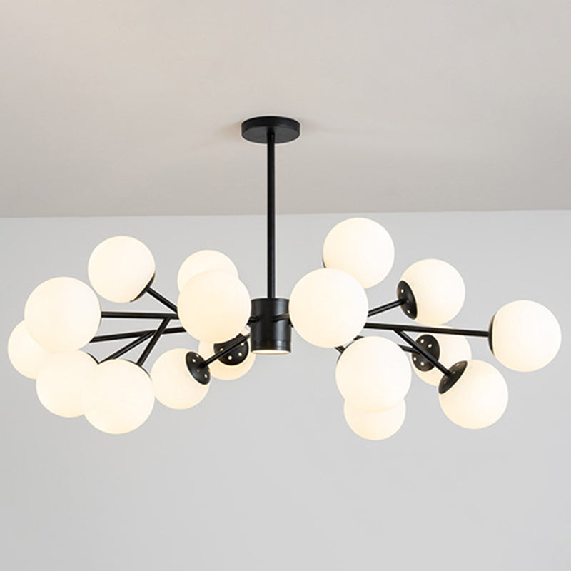 Isabelle Globe Glass Chandelier Modern Sputnik Pendant