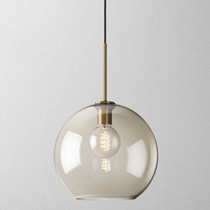 Élise Cognac Glass Modern Pendant Ceiling Light