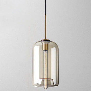 Élise Cognac Glass Modern Pendant Ceiling Light