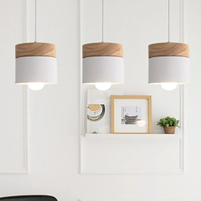 Aurélie Modern Wooden Top Macarons Pendant Light