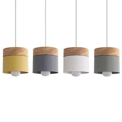 Aurélie Modern Wooden Top Macarons Pendant Light