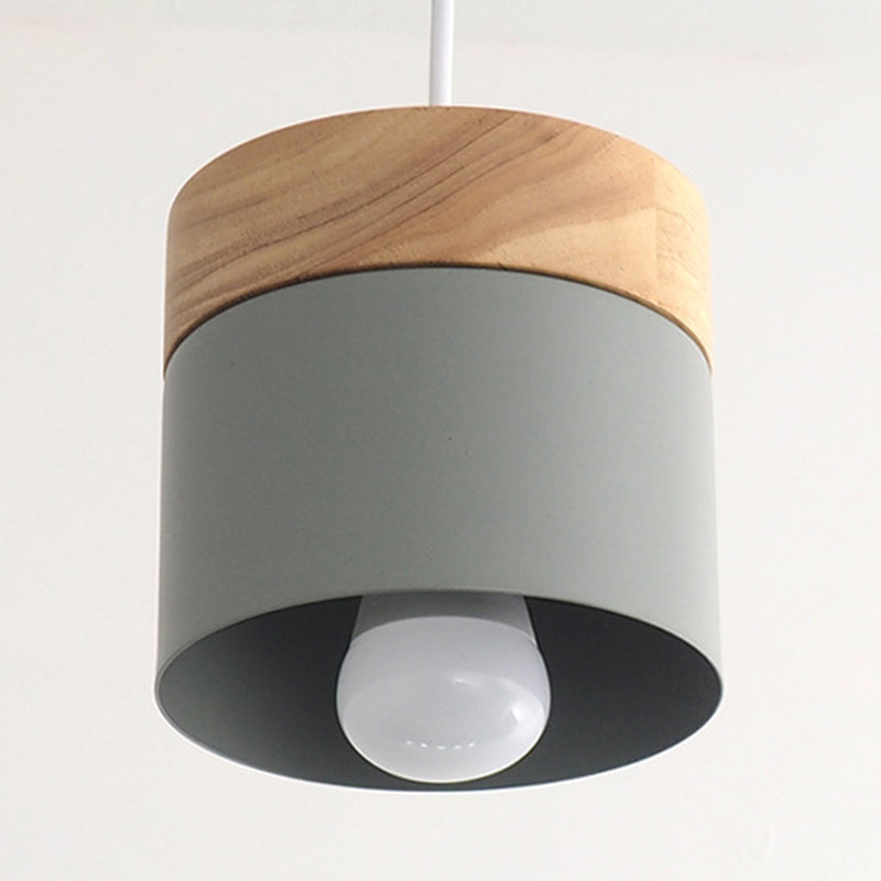 Aurélie Modern Wooden Top Macarons Pendant Light