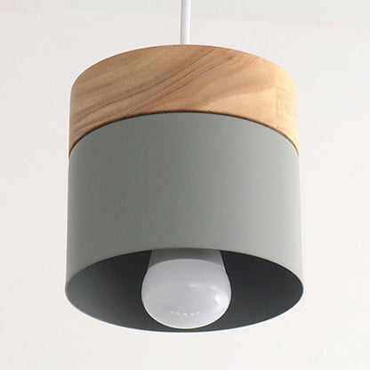 Aurélie Modern Wooden Top Macarons Pendant Light