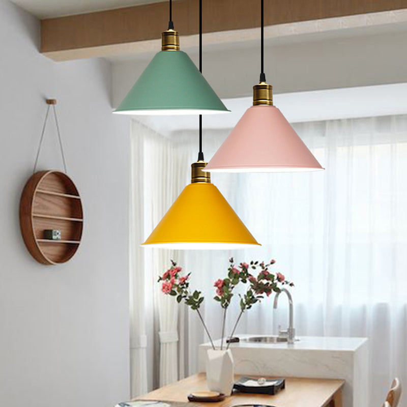 Elise Tapered Nordic Pendant Light Modern Color Hanging Lamp