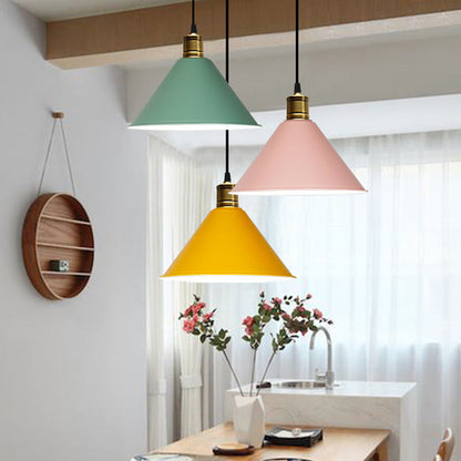 Elise Tapered Nordic Pendant Light Modern Color Hanging Lamp