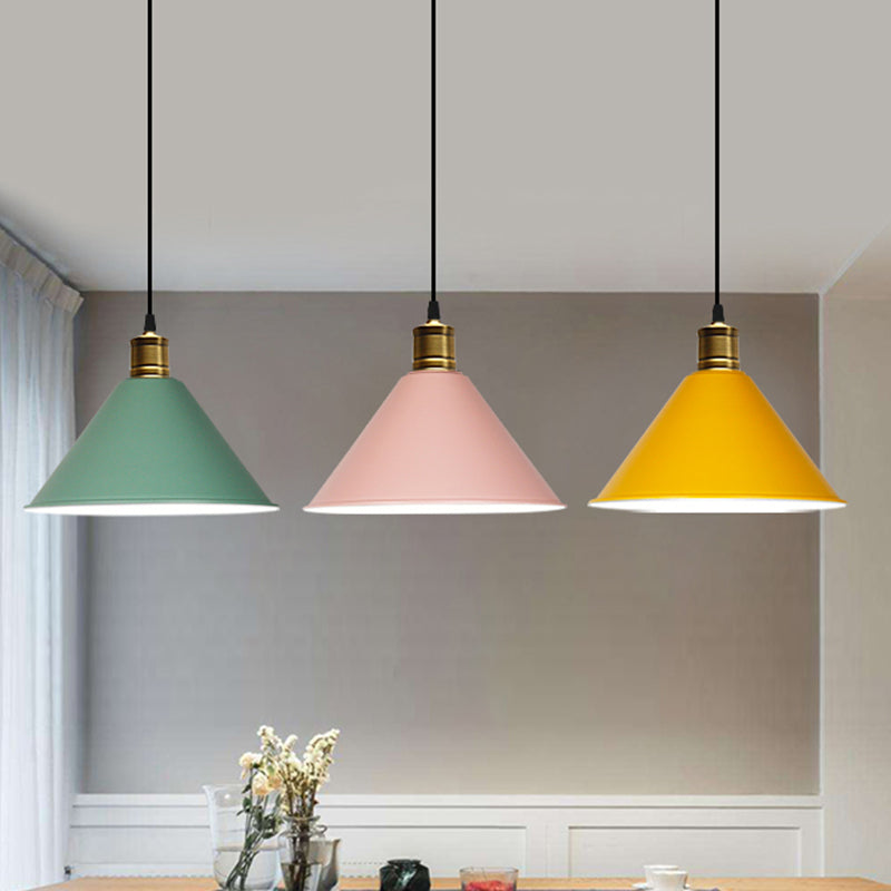 Elise Tapered Nordic Pendant Light Modern Color Hanging Lamp