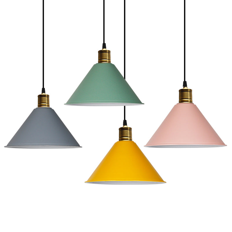 Elise Tapered Nordic Pendant Light Modern Color Hanging Lamp