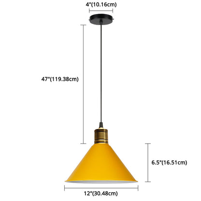 Elise Tapered Nordic Pendant Light Modern Color Hanging Lamp