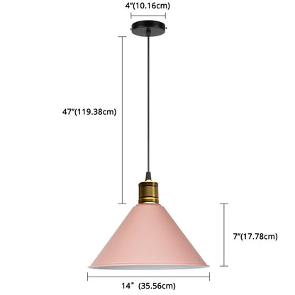 Elise Tapered Nordic Pendant Light Modern Color Hanging Lamp