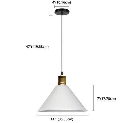 Elise Tapered Nordic Pendant Light Modern Color Hanging Lamp