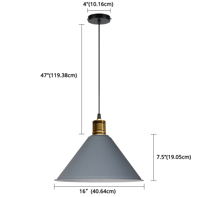 Elise Tapered Nordic Pendant Light Modern Color Hanging Lamp