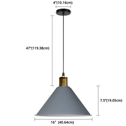 Elise Tapered Nordic Pendant Light Modern Color Hanging Lamp