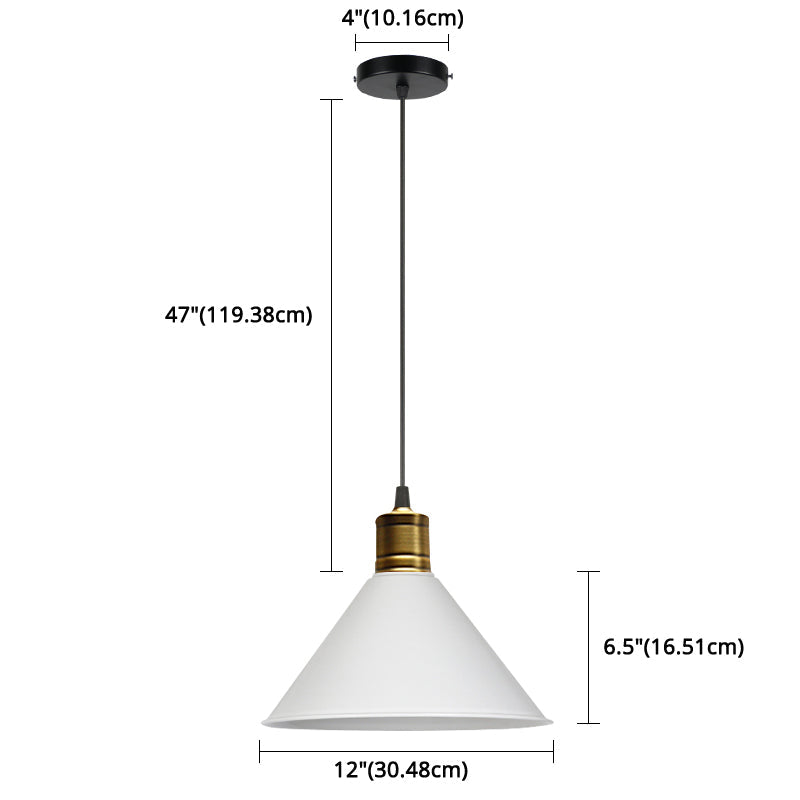 Elise Tapered Nordic Pendant Light Modern Color Hanging Lamp